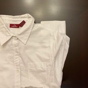 D jordache | white button up shirt